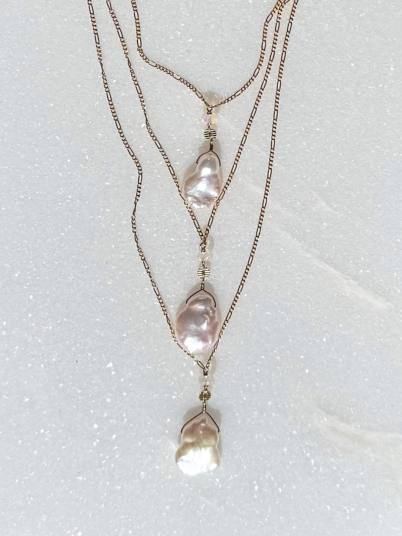 VANILLA ORCHID Necklace Keishi Pearl + Opal from $225.00