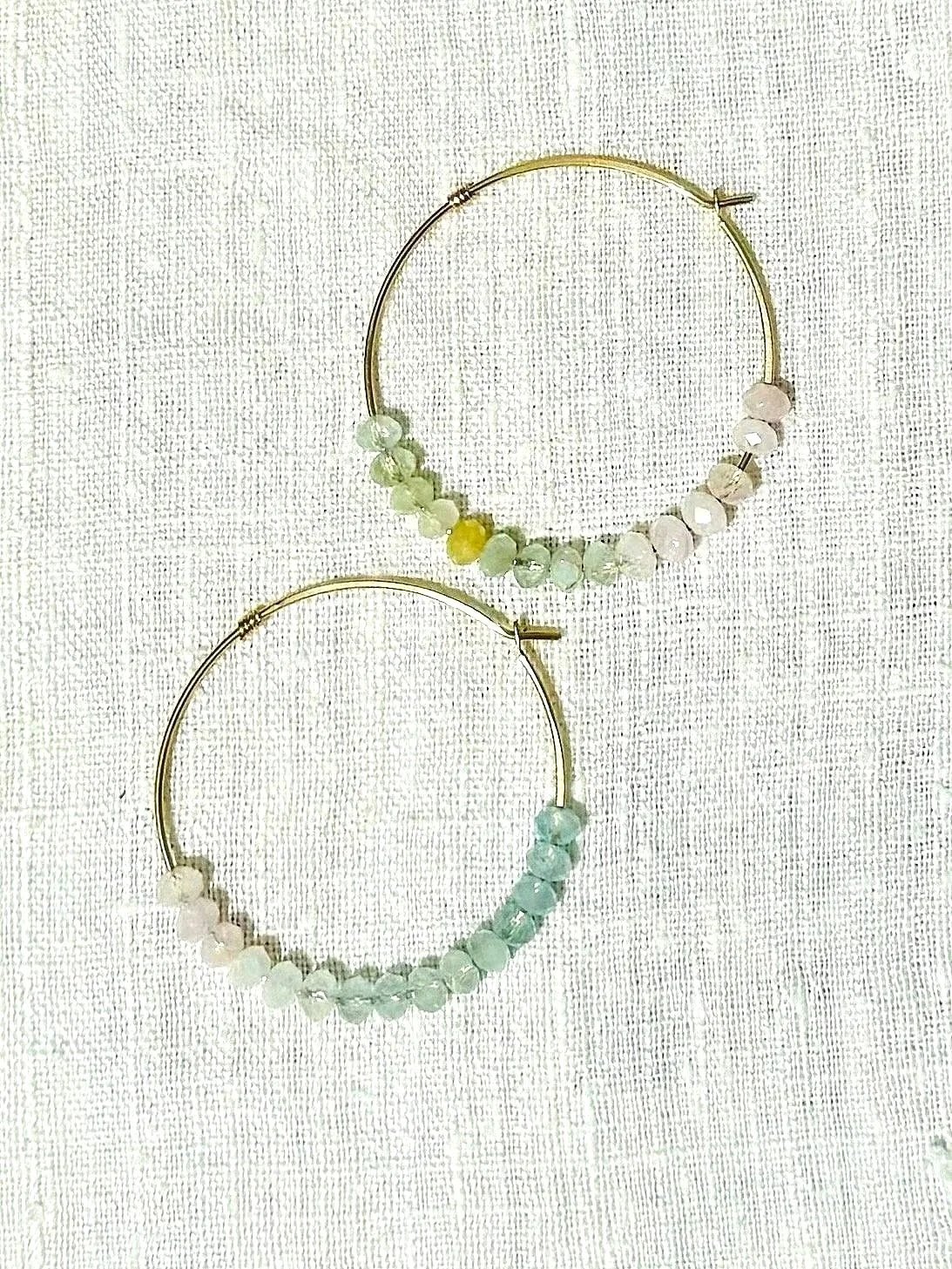 STELLAR Hoops : Choose your Gemstone, Add a Charm