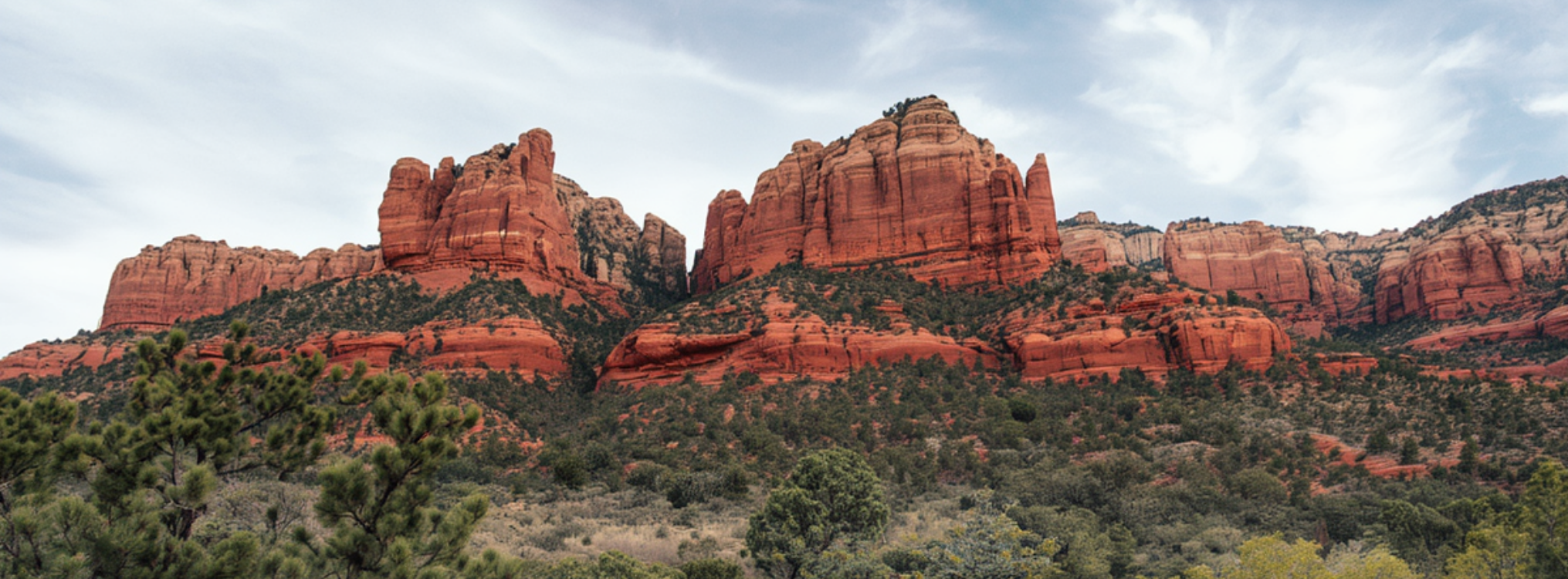 Red rock and high desert landscape near Sedona, Arizona.