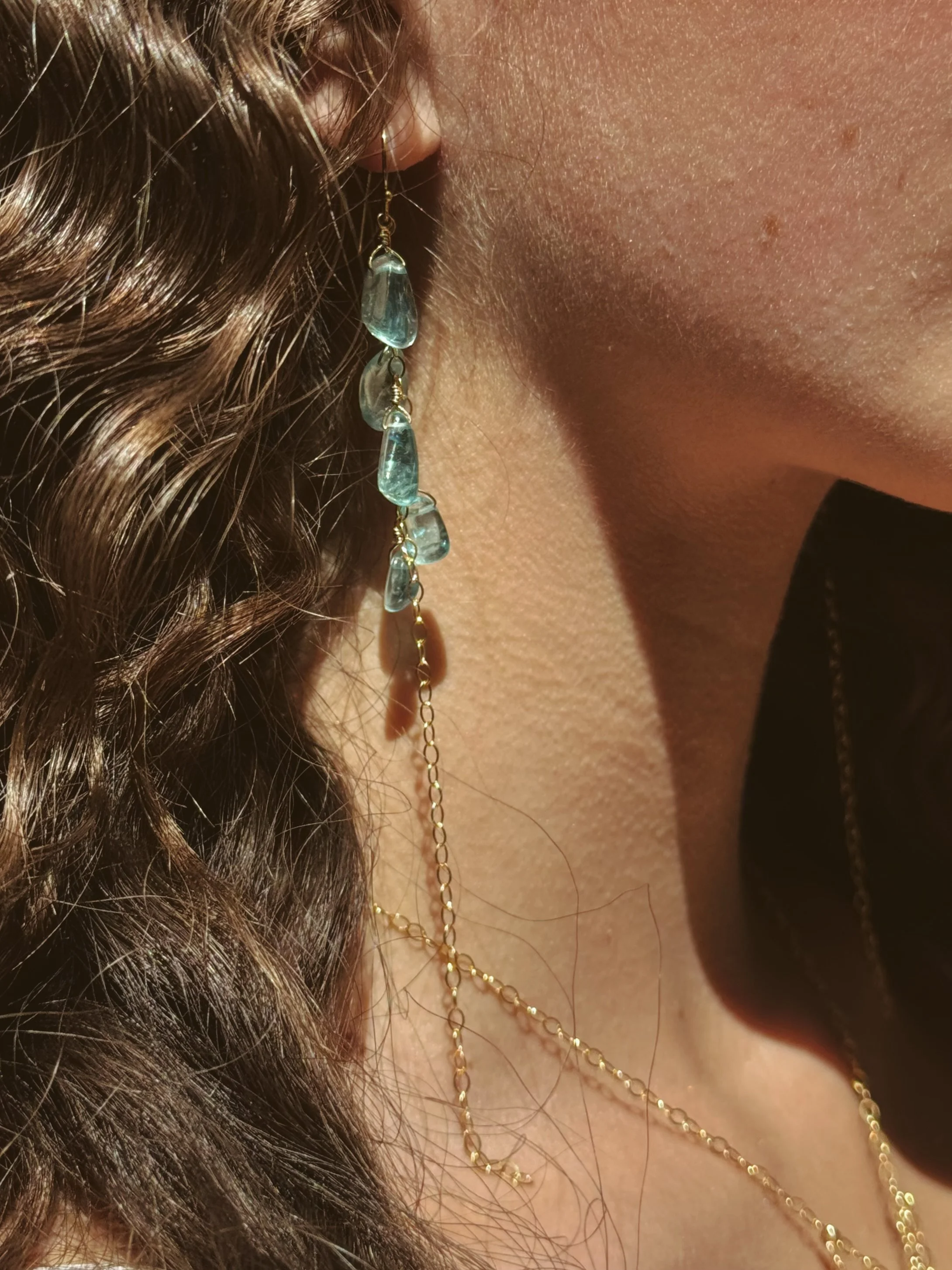COASTAL Earrings Apatite