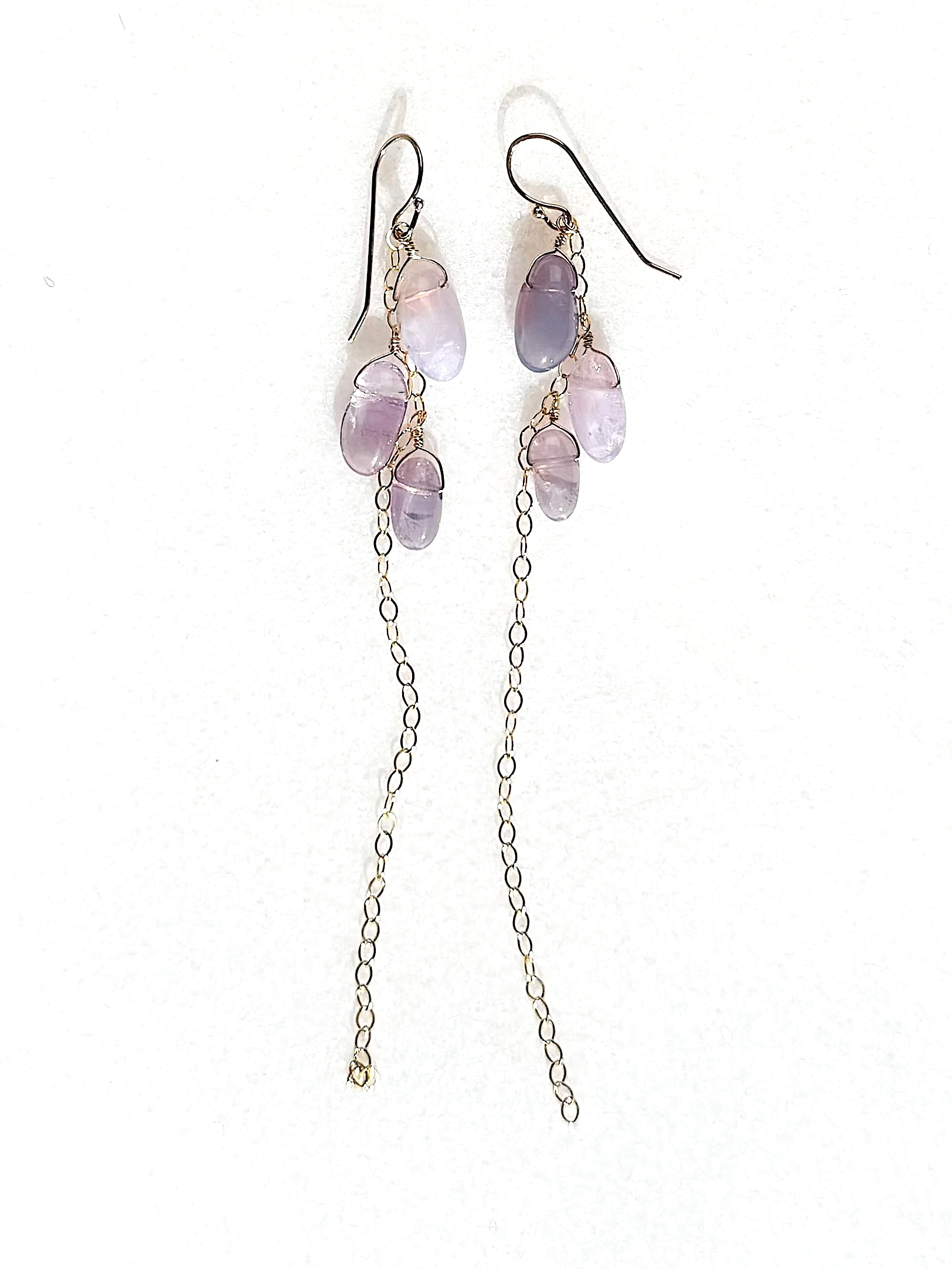 PASSION FLOWER Earrings Chalcedony 