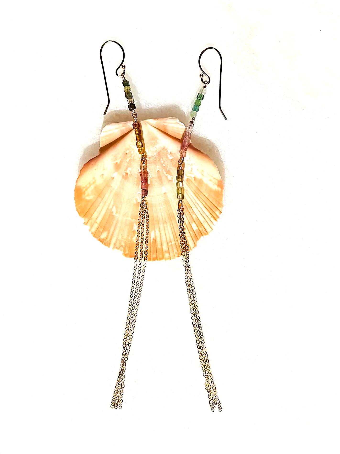 TAMARIND Tassel Earrings Tourmaline