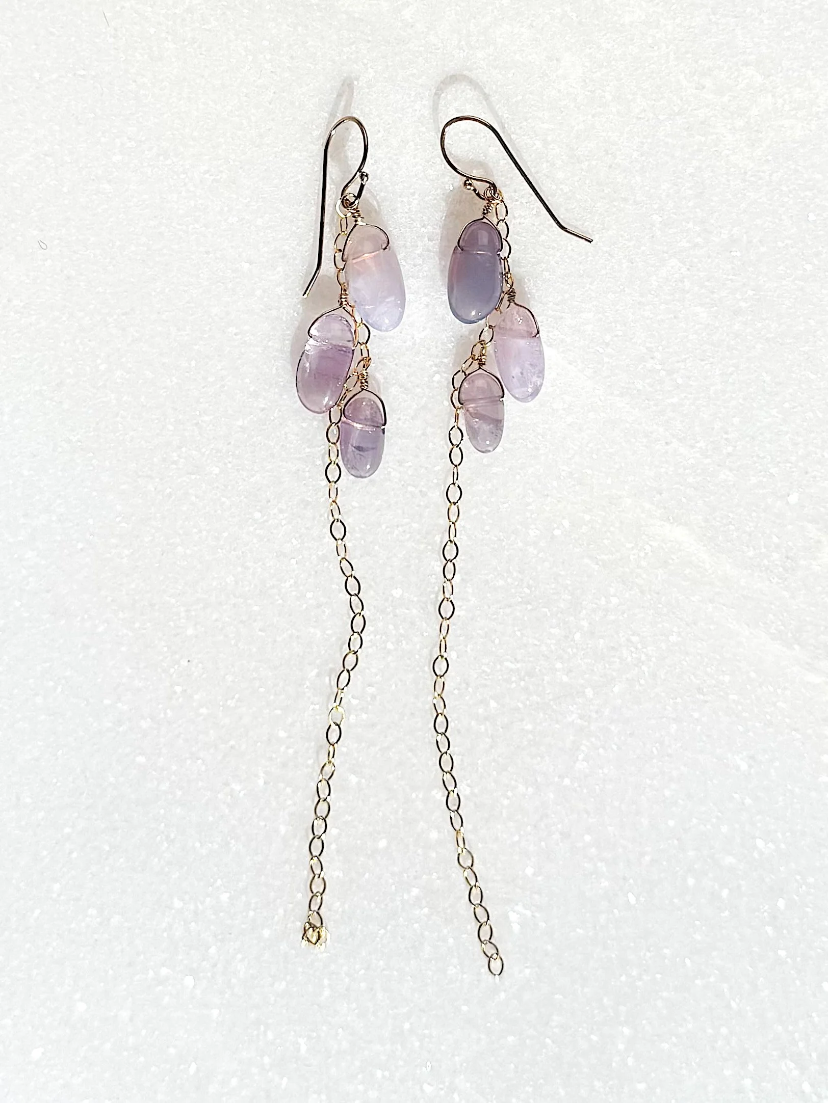 PASSION FLOWER Earrings Chacedony