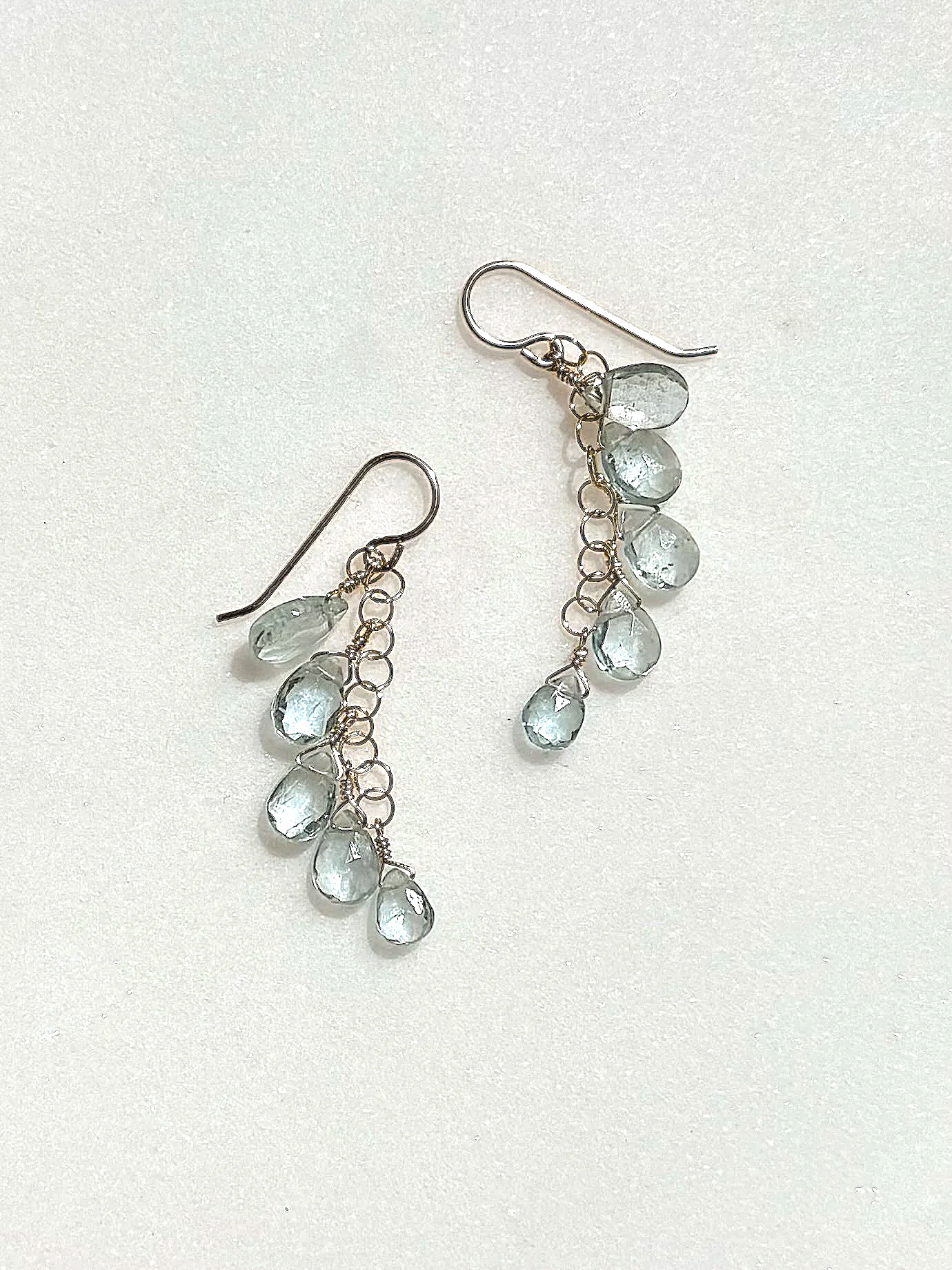 OCEAN MIST Earrings Aquamarine Teardrop