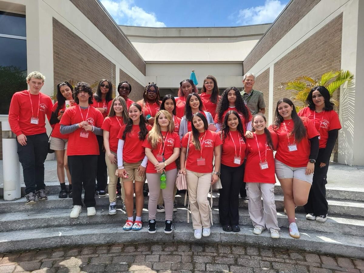 Something that makes us unique is our PreMed Club. These students are exploring careers the medical field as early as 9th grade 🏥 Today’s trip to FSCJ North was a chance to grow, learn and interact with “patients” (pictured) and eq
