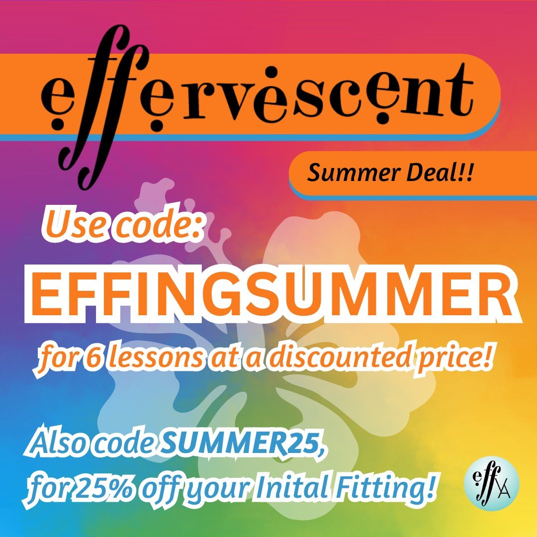 Wanting to take summer lessons, but have a bunch of things already planned? We're running a deal to accommodate your busy summer schedule!

We're offering a package of 6 lessons that can be scheduled ANYTIME in June through August at a discounted rat