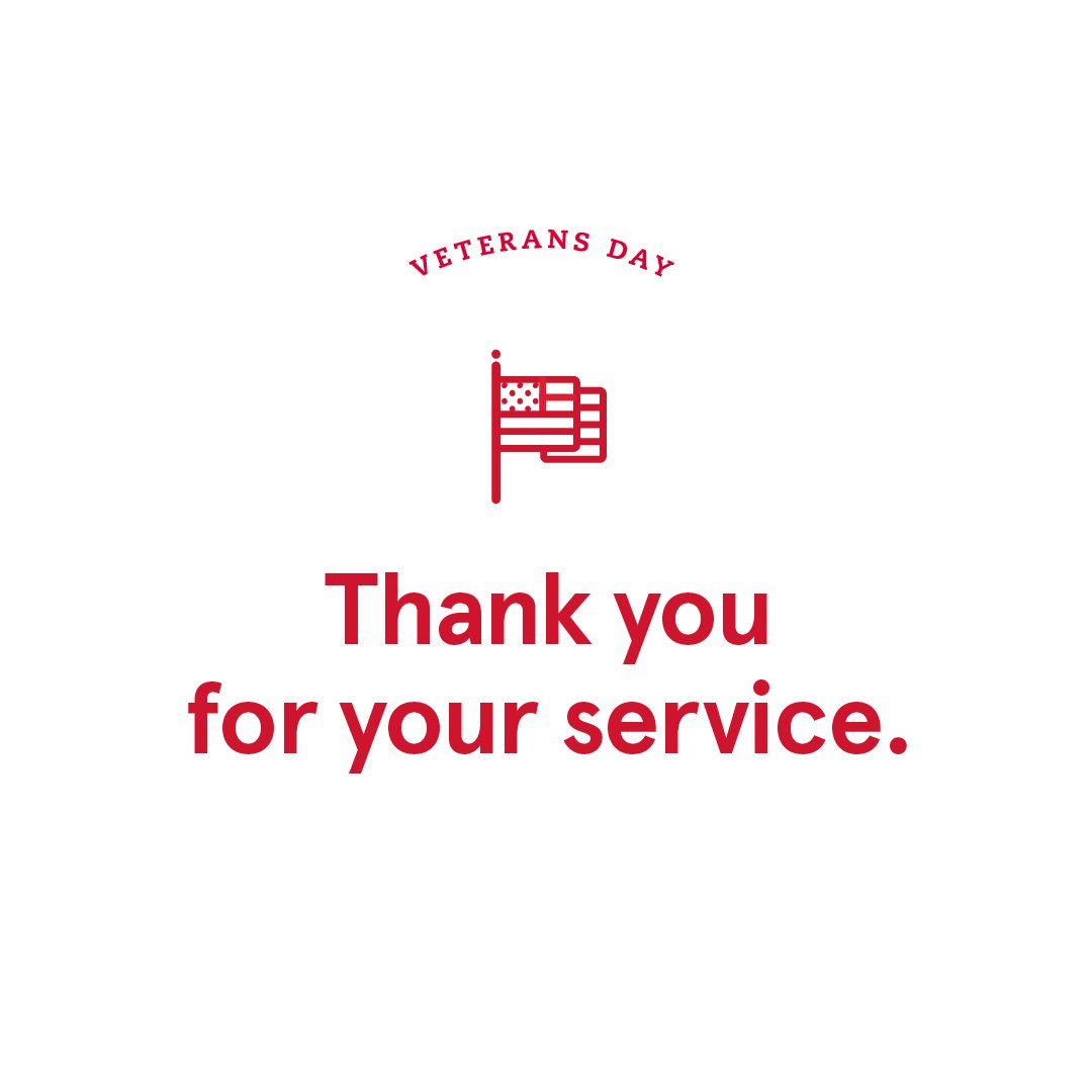 Thank you to all who have served. We honor your sacrifice and commitment.