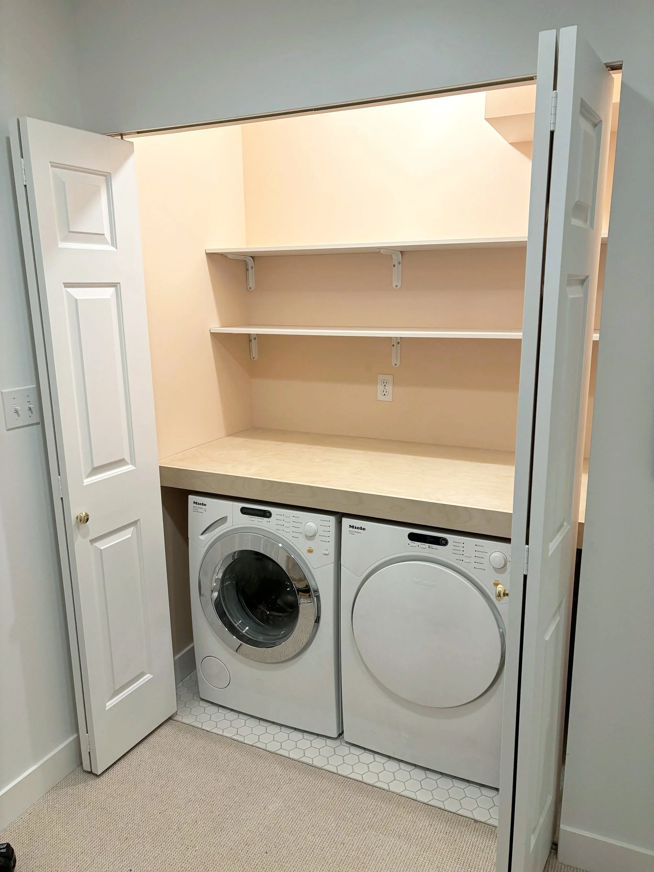 4th Street East Laundry Closet Upgrade