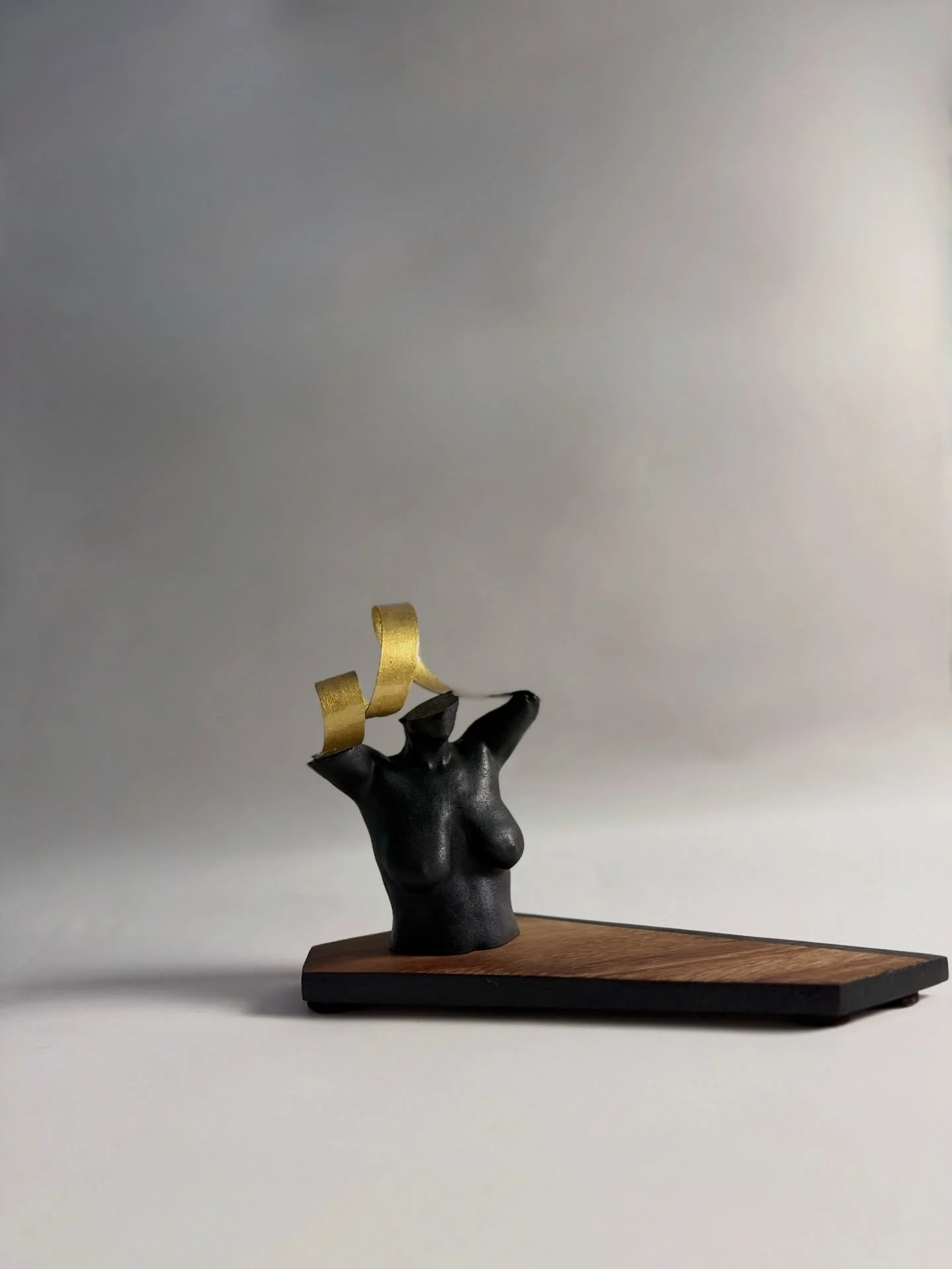 Gold Standard celebrates a woman practicing the toughest kind of care:
care for the self, in advance.

This cast keeps faith with the present tense.
Not illness, but life.
Not loss, but agency.
The gold ribbon lifts like a breath above the chest&mdas