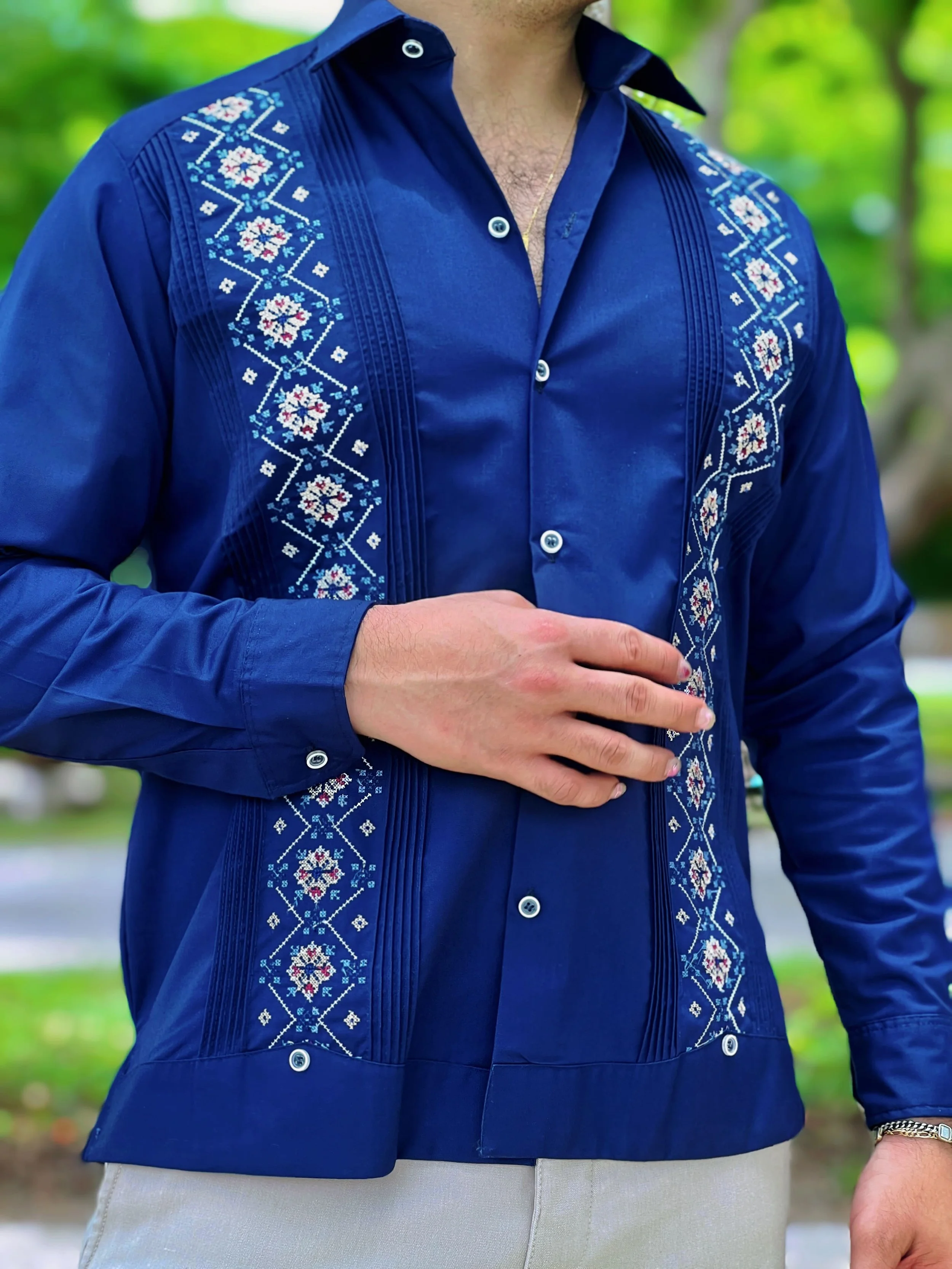 GUAYABERA IMPERIO AZUL