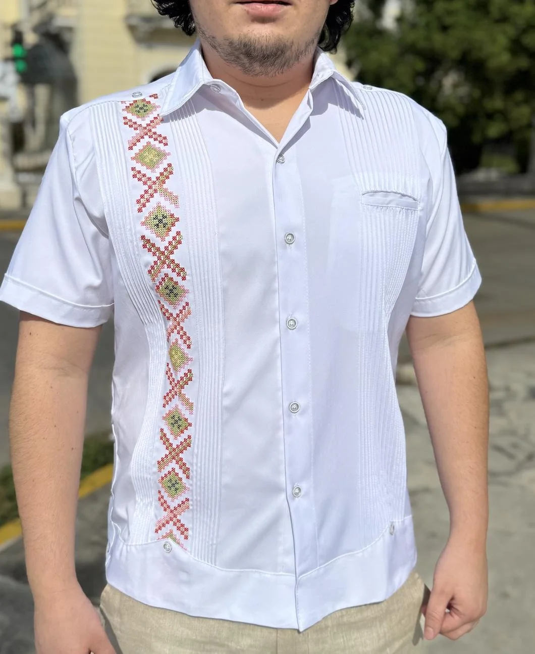 GUAYABERA "EQUIS" (MANGA CORTA)