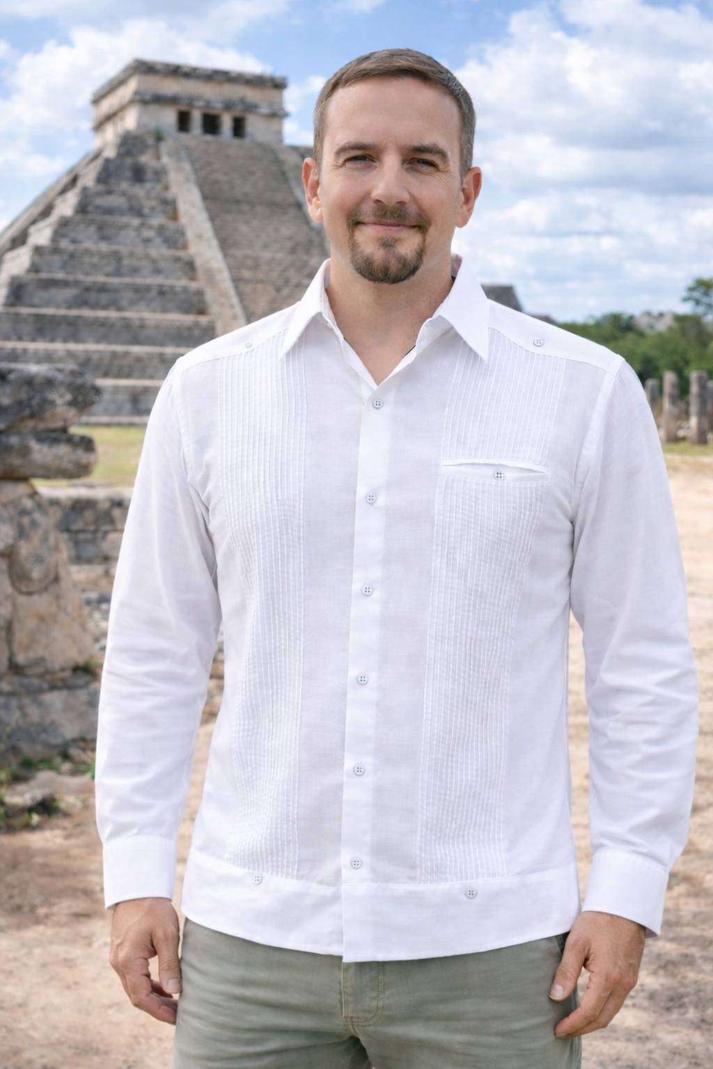 GUAYABERA CHICHEN ITZA ESTILO PRESIDENCIAL