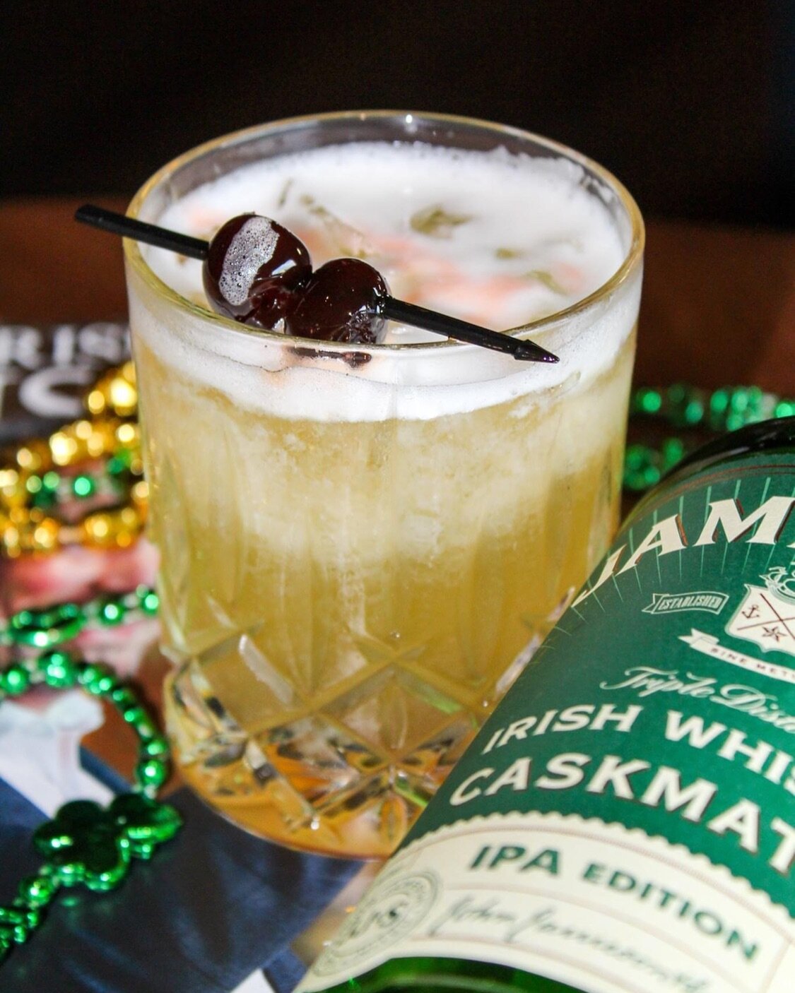 St. Patrick&rsquo;s Day is coming up, and you&rsquo;re in luck... because this Irish Sour is DELICIOUS! 🍀🥃 Crafted with Jameson Caskmates Whiskey, house-made sweet and sour, egg white, fresh lemon, and aperol. 

Limited time only! ✨