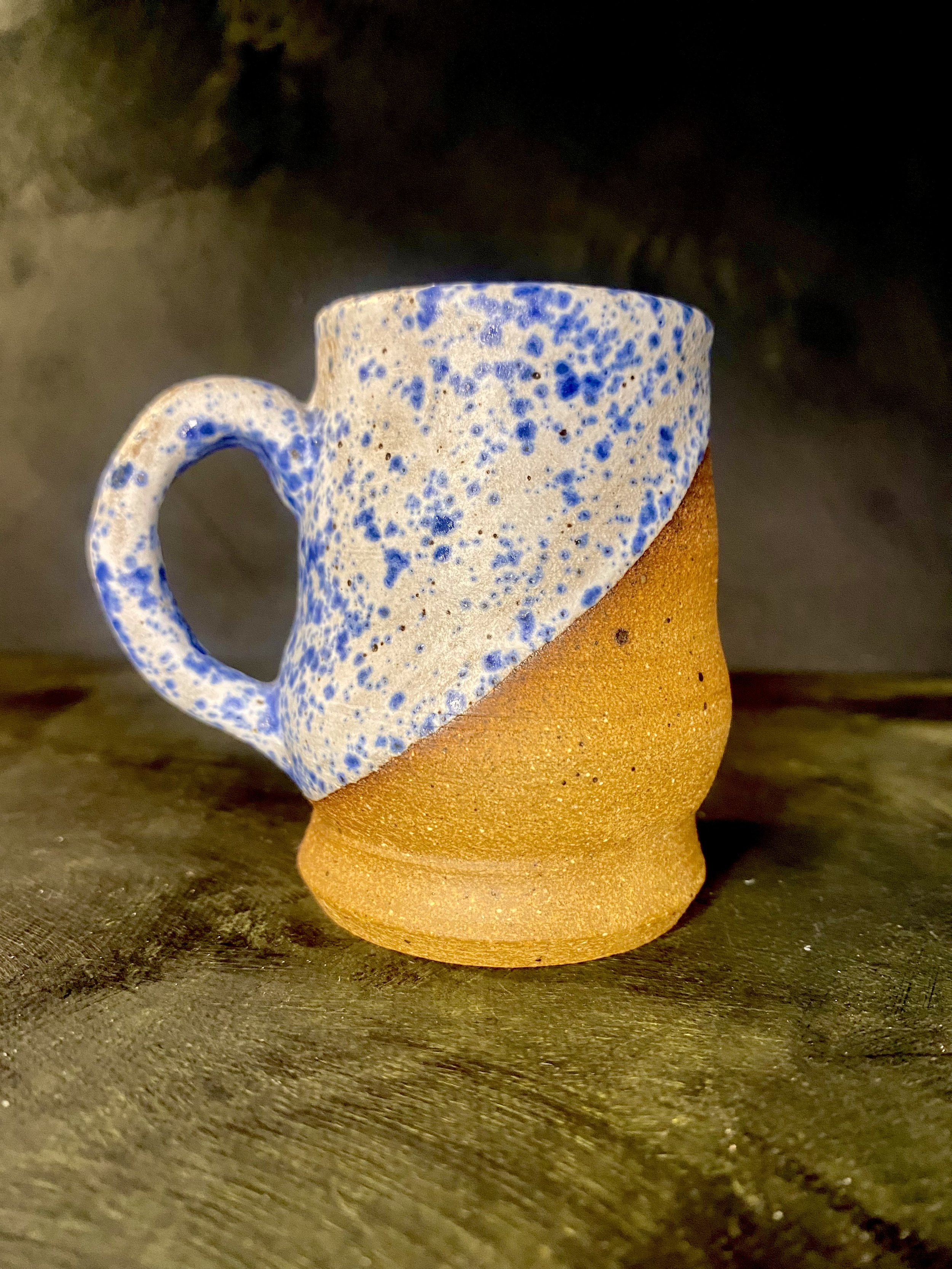 Blue Splatterware Mug