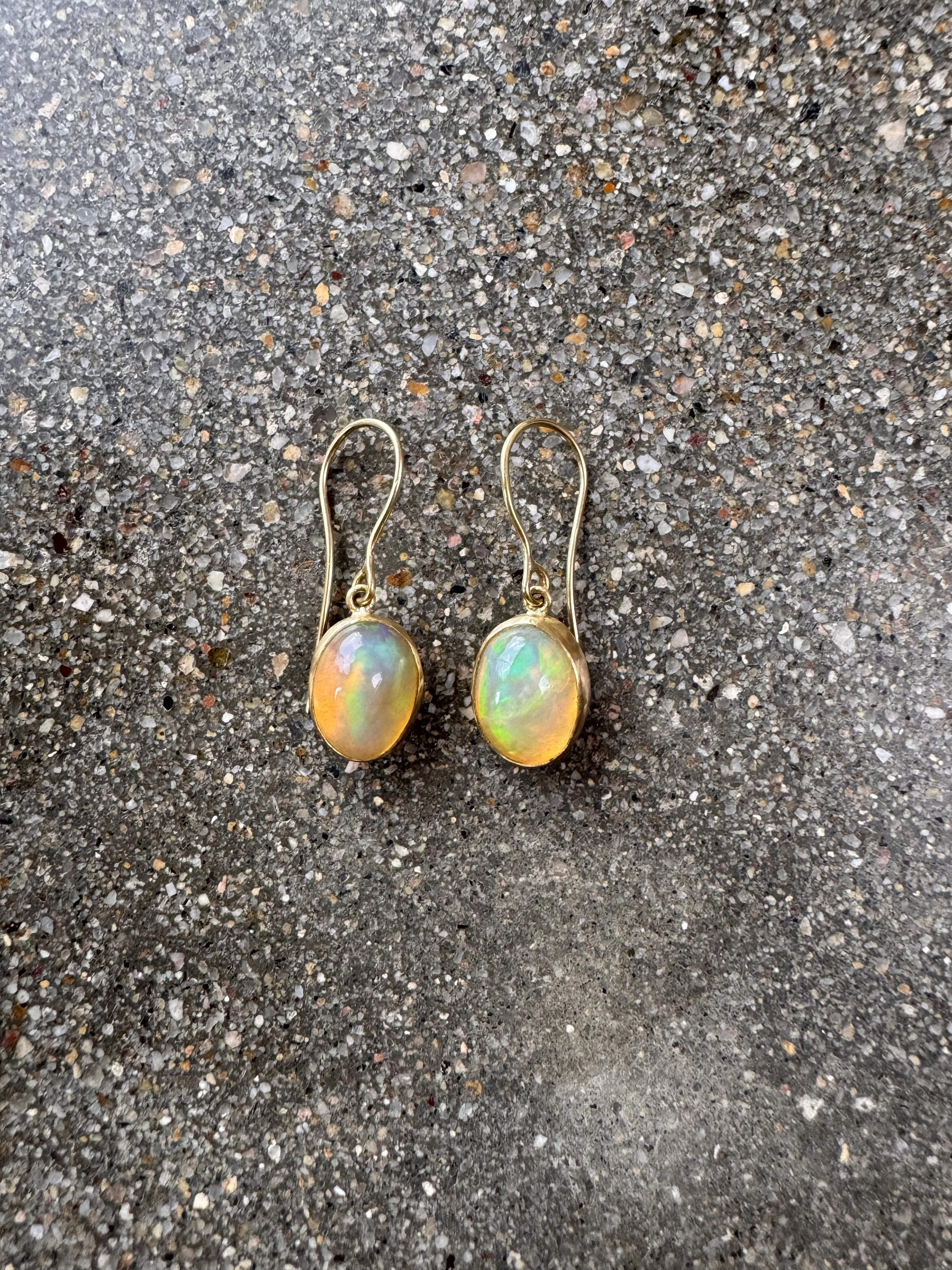 Ethiopian Opal Earrings