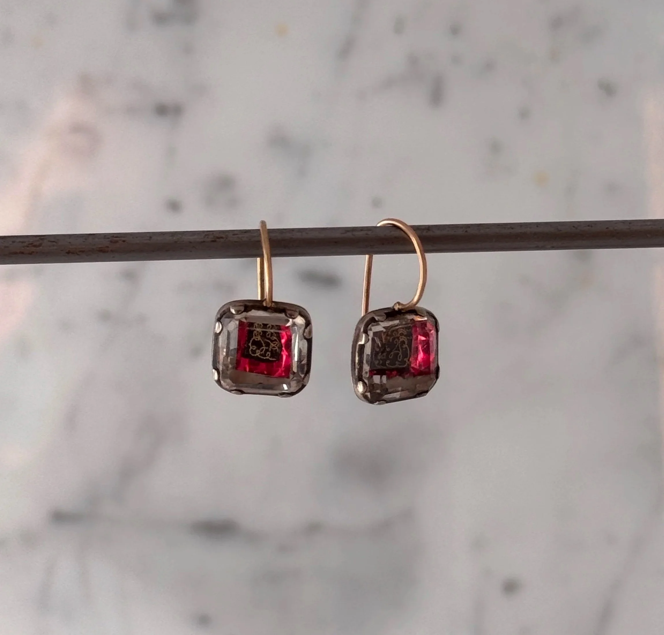 Stuart Crystal Earrings C.1700