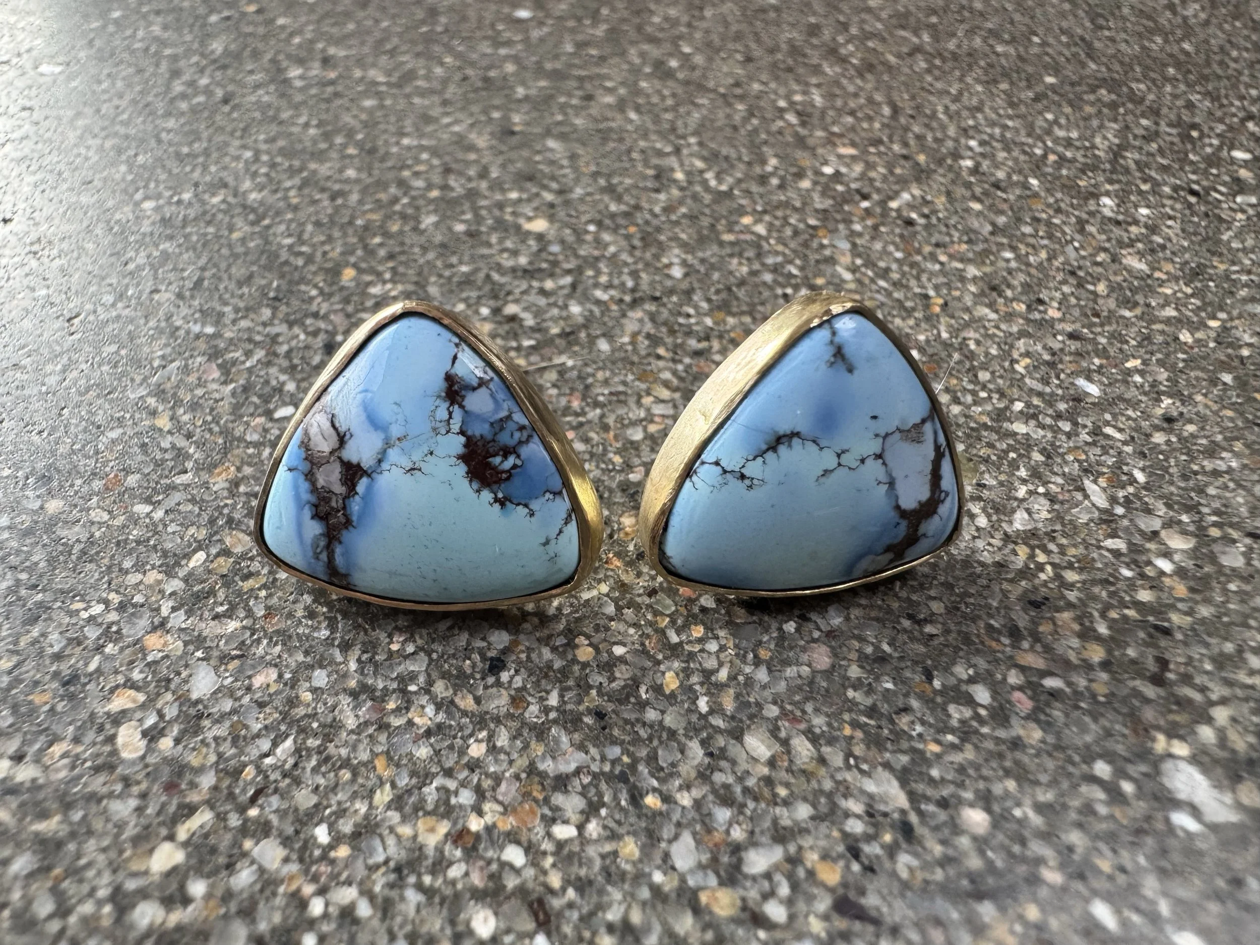 Lavender Turquoise Stud Earrings