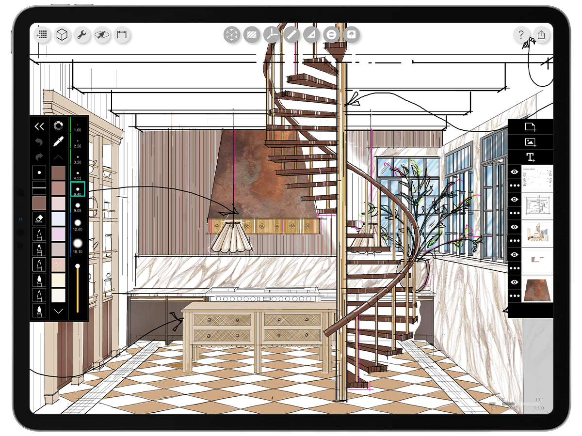 DESIGN DRAWING TECHNIQUES WITH TOP INTERIOR DESIGN APP FOR CREATING ...