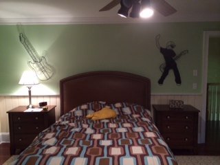 A before photo of  boys room before home makeover