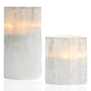 Selenite Votive Holders from ZGallerie.com.