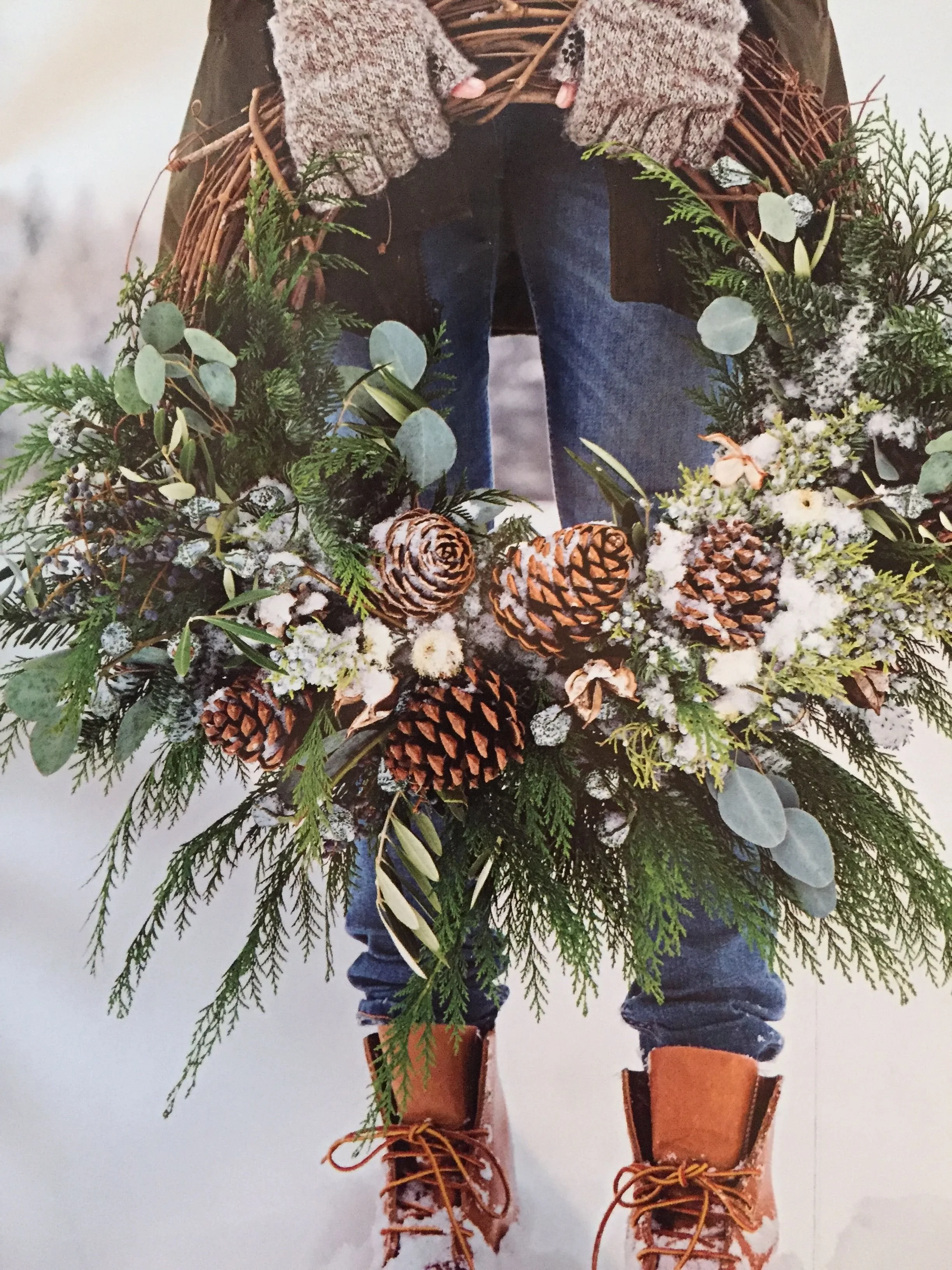 Add eucalyptus to your homemade wreath for a beautiful festive aroma