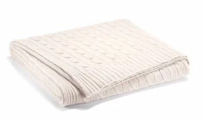 Ralph Lauren Home Cable Cashmere Throw Blanket $595.00
