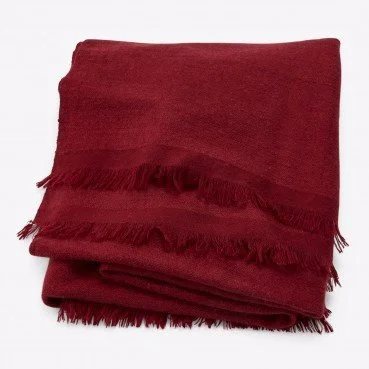 ABC From the Road Pana Throw (Maroon) $1,599