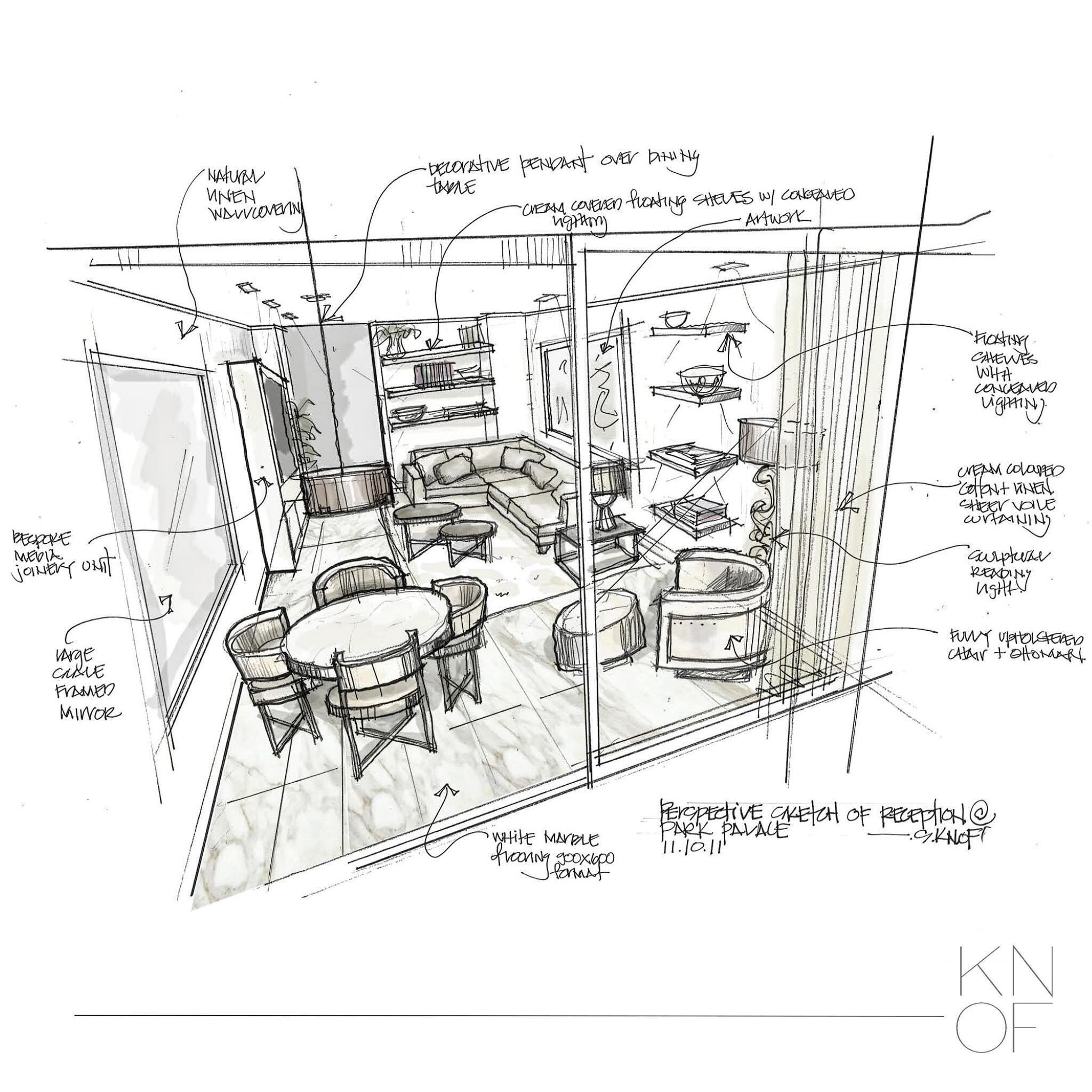 SUNDAY SKETCH ✍🏼 | Looking in on the process 👀 @knofdesign 

#sundaysketch #interiordesigndrawing #interiordesigndrawings #interiordesigndrawingtechnique #interiordesigndrawingstyle #interiordesignsketch #interiordesignsketches #interiordesignsketc