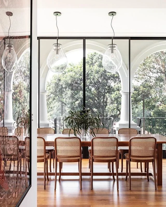 Human Centered Design Dining Area with views of Natural Greenery