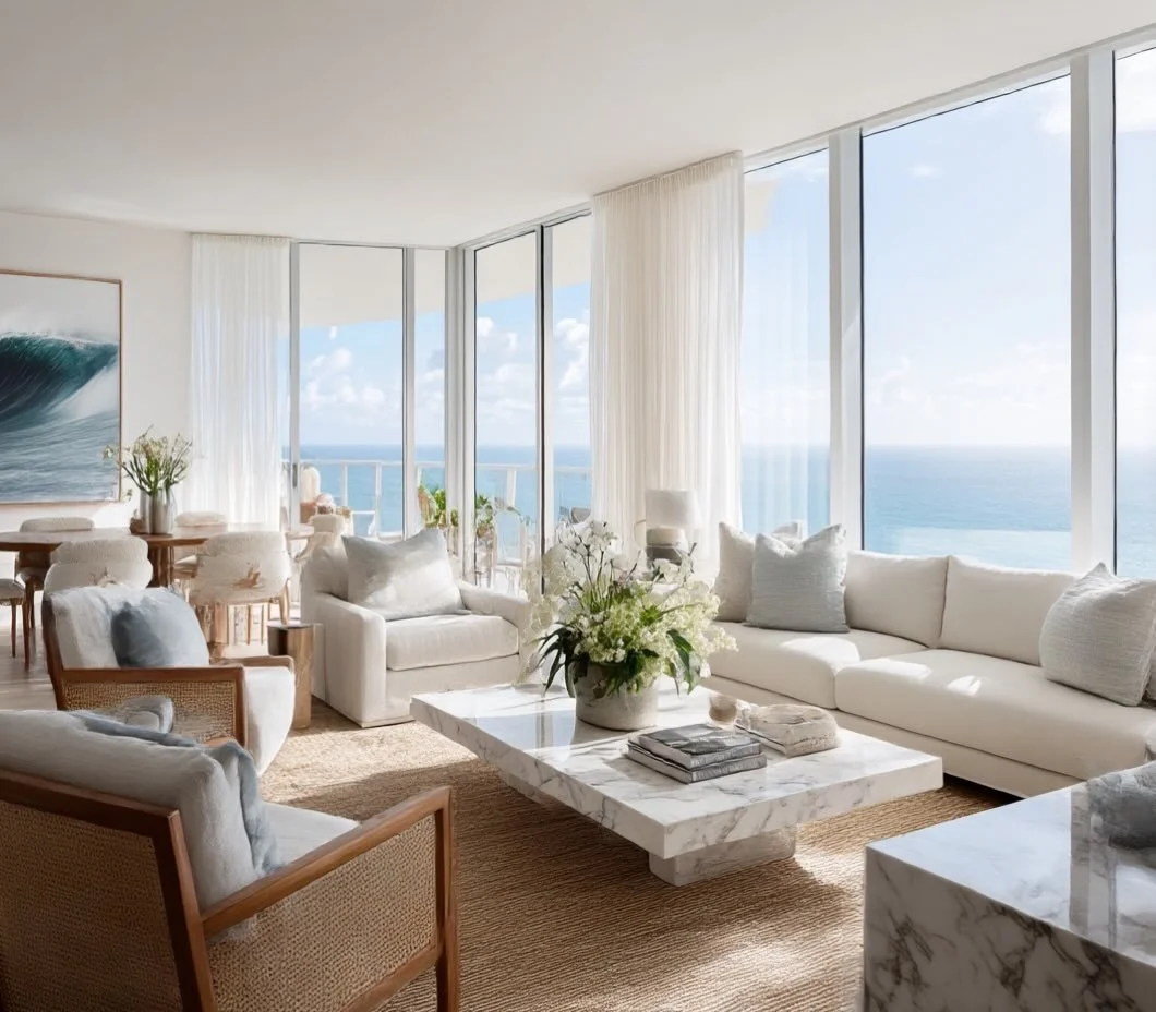 SUNNY SIDE UP 🍳 | When given the task to makeover an ocean front Florida 🌴condo for a recent widow so she can create family memories with her daughters and granddaughters you know just how to let the light in ☀️ @knofdesign