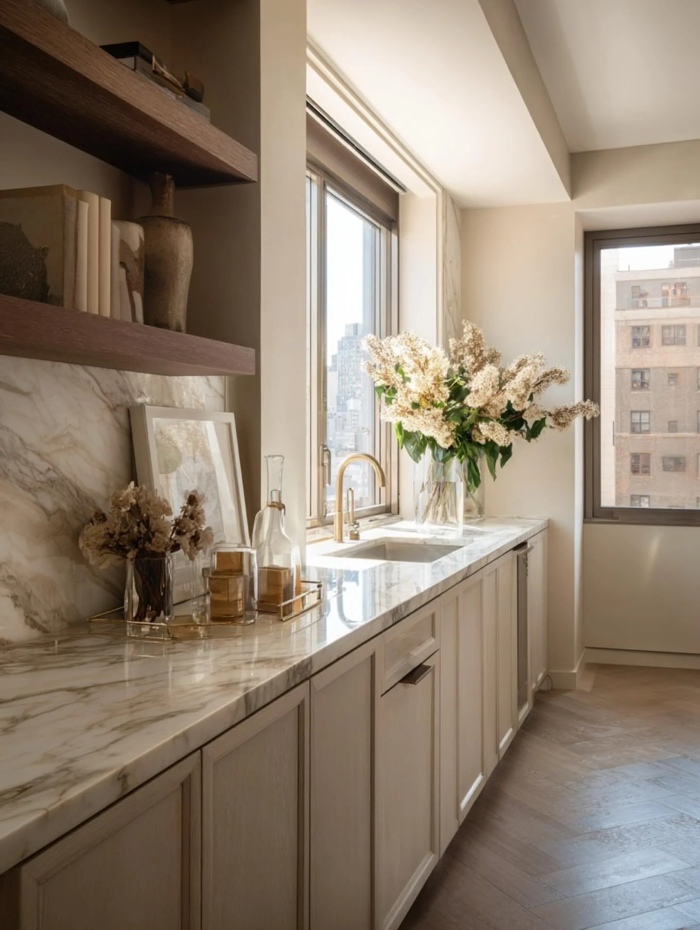 WONDER WALL 🍸 | Every well designed room should have an open bar counter for snacks and drinks 🍸🫒 🧀 When you want light refreshments for ease and entertaining why go all the way to the kitchen. Our RIVERSIDE RESIDENCE serves it up in style. 🍸🥃?