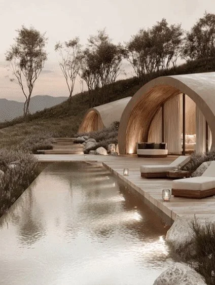 WELLNESS ♻️ | We had the privilege of creating a conceptual design for a new Wellness Spa Resort 💚 This nature girl relished in the design process. Creating individual sculptural tree like dwellings gently embedded with the landscape, each designed 