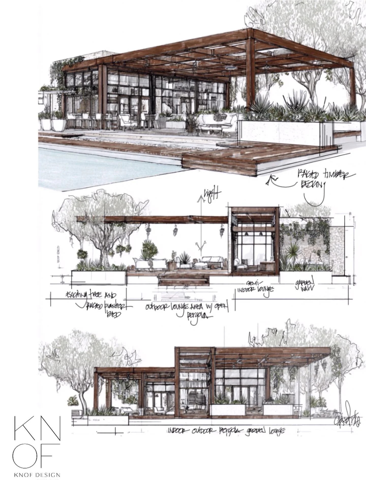 SUNDAY SKETCH ✍🏼 | When the lines between inside and out blur, when the only thing you feel breathing down your neck is Mother Nature, when you break down the divide between human and earth, creating spaces that work in harmony with our environment.