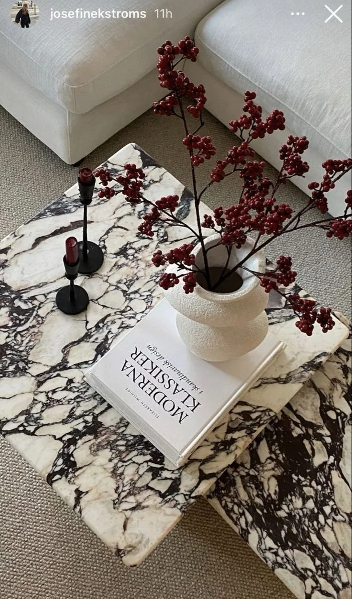 Curated Marble Coffee Table Styling