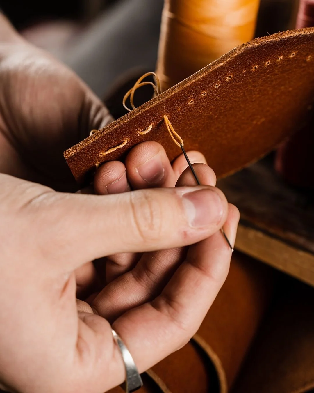 Hand-Stitched Leather Craftsmanship