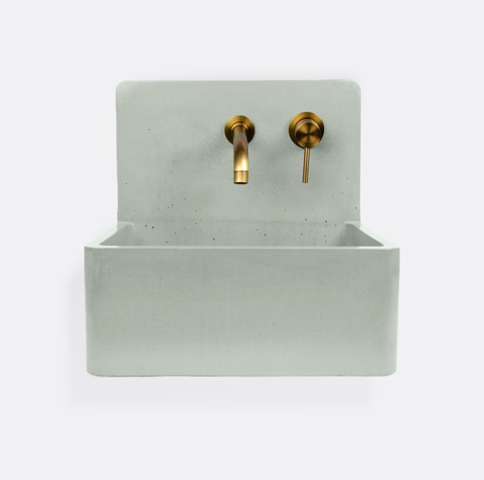 Bring color and personality to your powder room, bath, laundry room, mudroom, or outdoor space with our Edy Bucket Sink. Handcrafted from a concrete formula that consists of natural ingredients, each sink is sealed with multiple layers of waterproof 