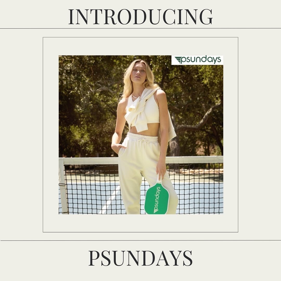 our first brand spotlight! @psundaysofficial is an athletic brand focusing on the sport of pickleball. the innovative brand captures an elevated style through their trendy apparel.