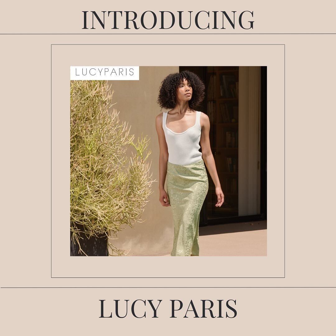 Lucy Paris Spotlight! This woman&rsquo;s clothing brand highlights classic pieces with on-trend� details to ensure the clothes bring a stylish flair to every ensemble. 🤍