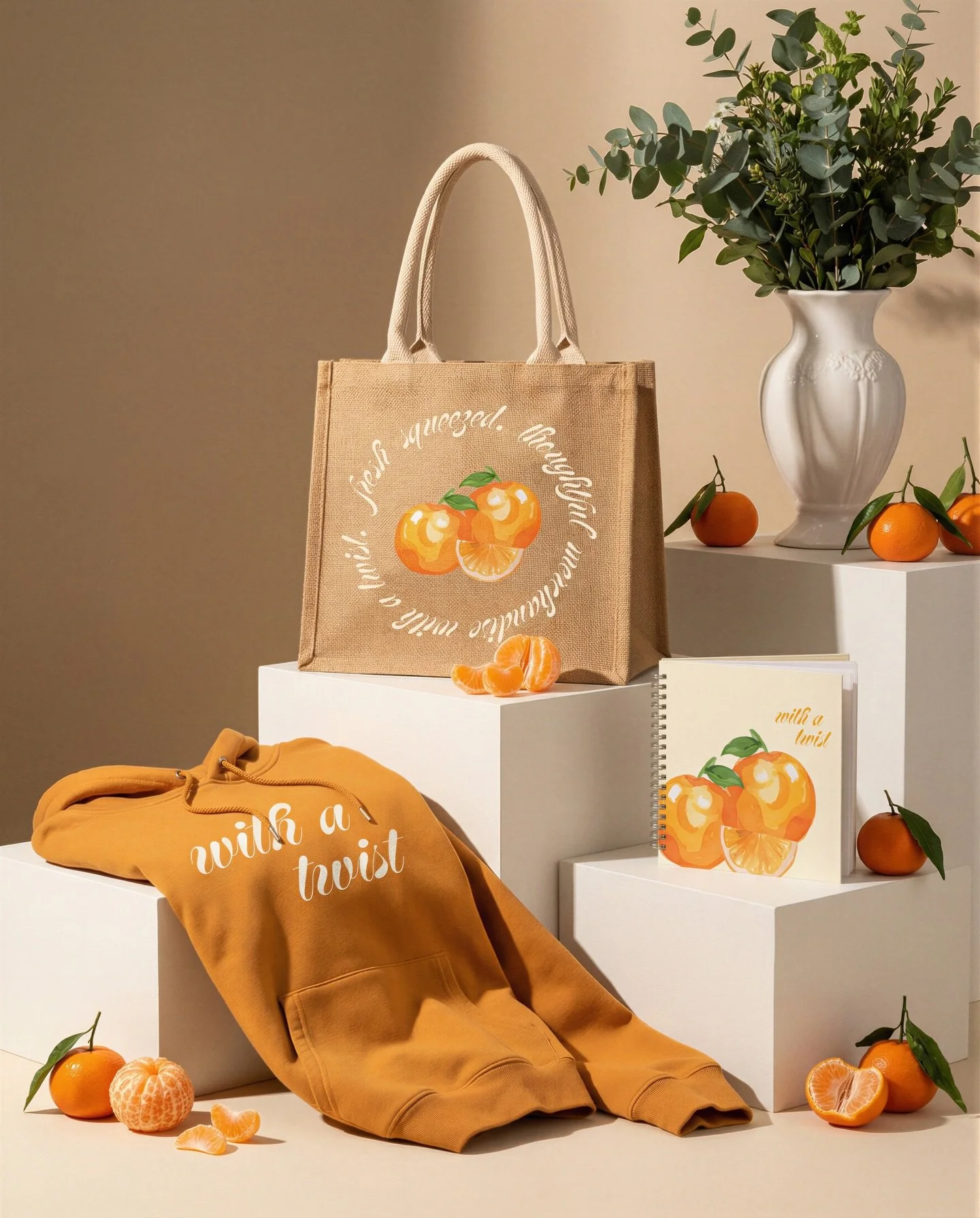 BIG NEWS: 🍊
We&rsquo;re launching the first-ever Clementine Scent-Infused Merch Collection. Every tote. Every hoodie. Every notebook. Subtly smells like fresh citrus. Because branding should engage all five senses. Drops tomorrow. (April fools! But 