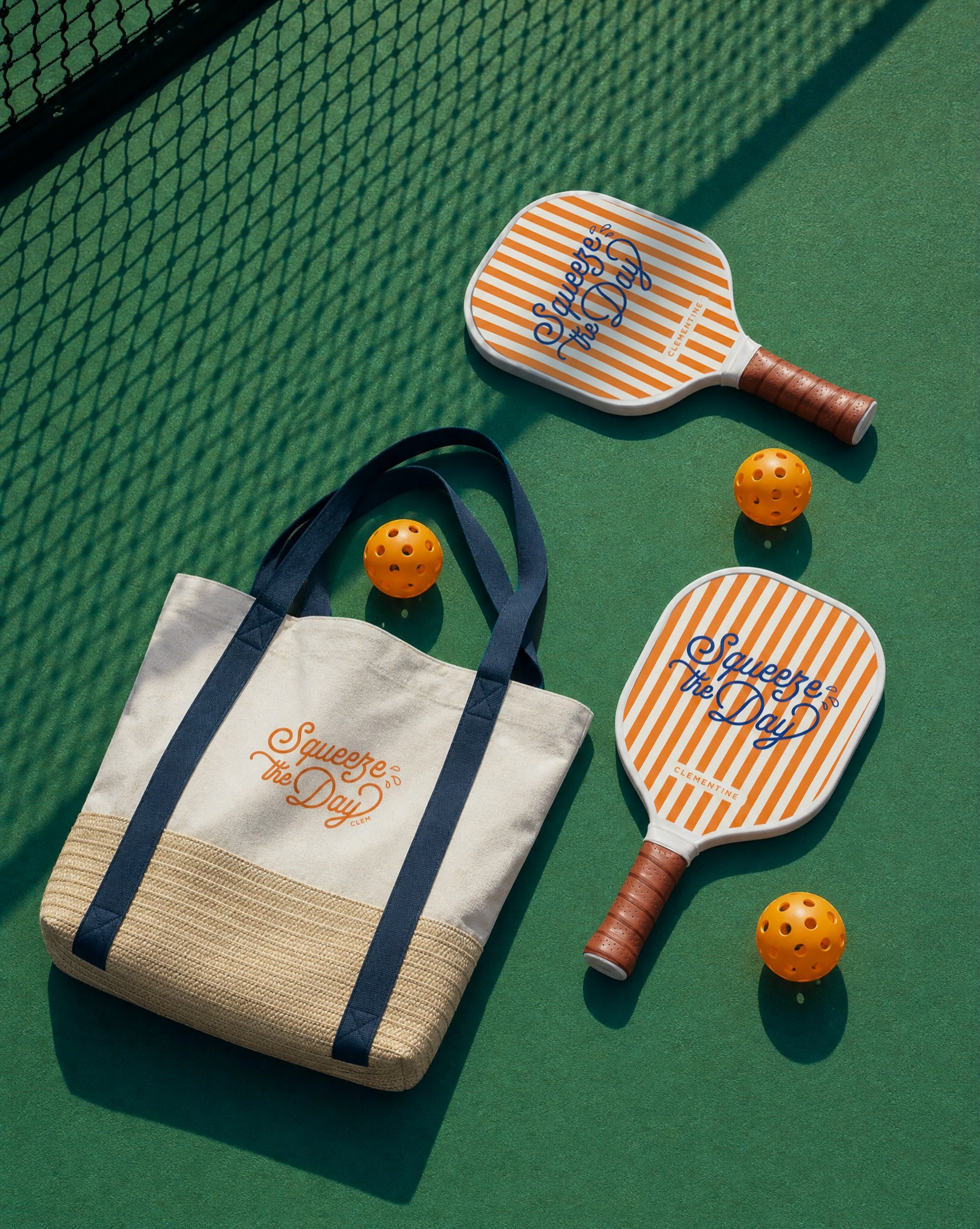 Squeeze the day&hellip; and the long weekend! We made the most custom pickleball set for our team offsite just in time for Memorial Day weekend and we are OBSESSED. Custom paddles, balls, and a tote to carry it all, because if you&rsquo;re going to p