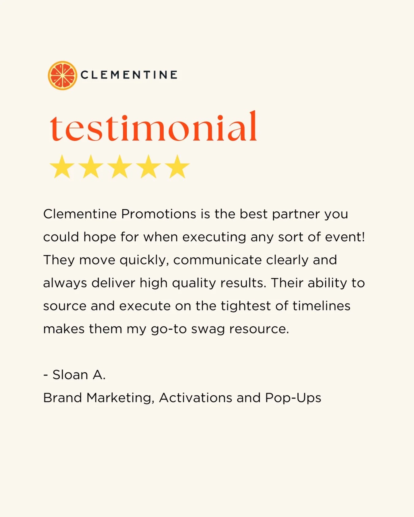 Client love never gets old 🧡 Creating seamless merch experiences and bringing big ideas to life - even on the shortest timelines - is what we do best.

#brandedmerch #eventmerch #corporategifting