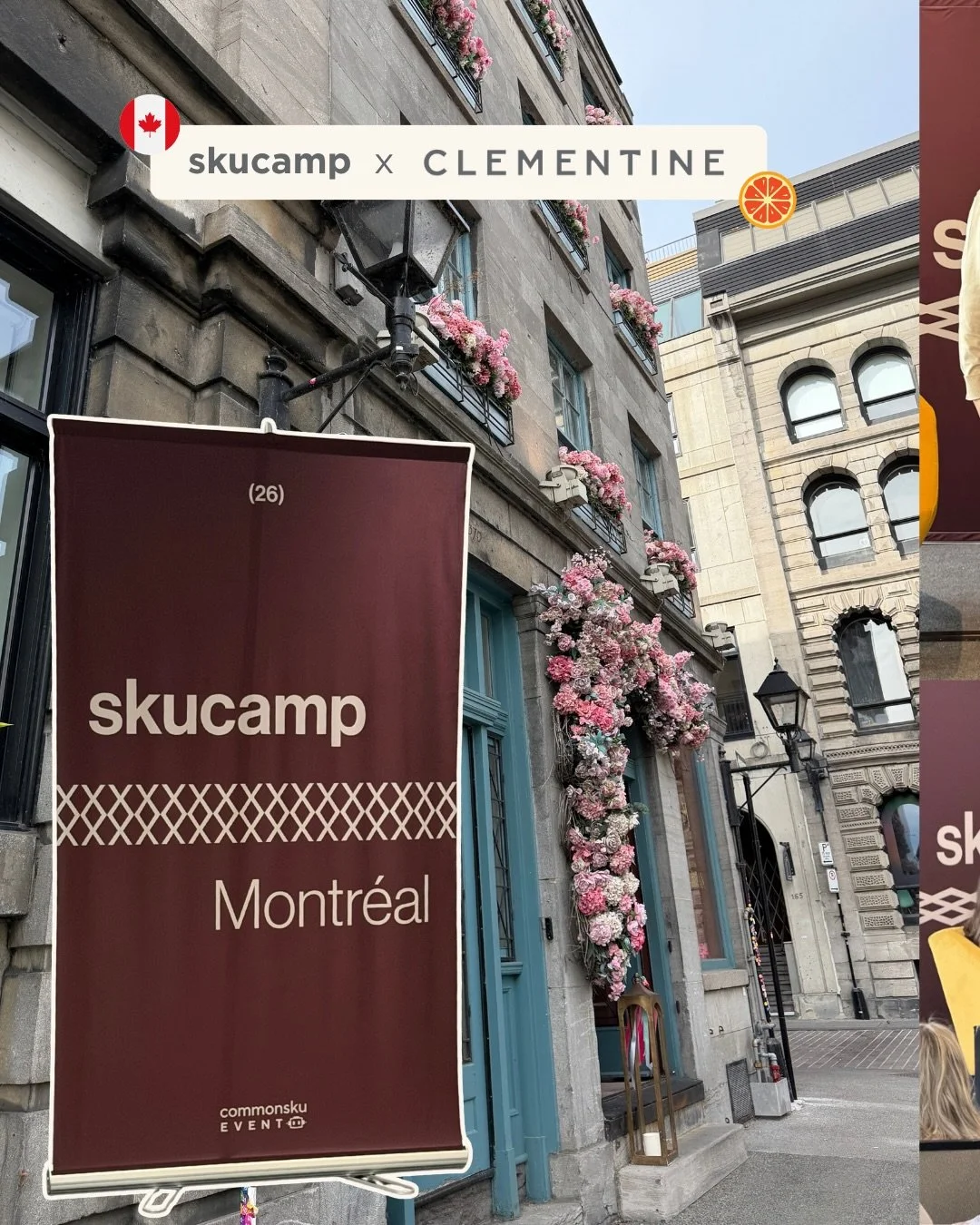 Montr&eacute;al, you were good to us. 

Clementine co-founders Lindsay + Lynn had the honor of taking the stage at skucamp to talk about relationships as a growth engine, a topic at the heart of Clementine. 

The people, the conversations, the new co