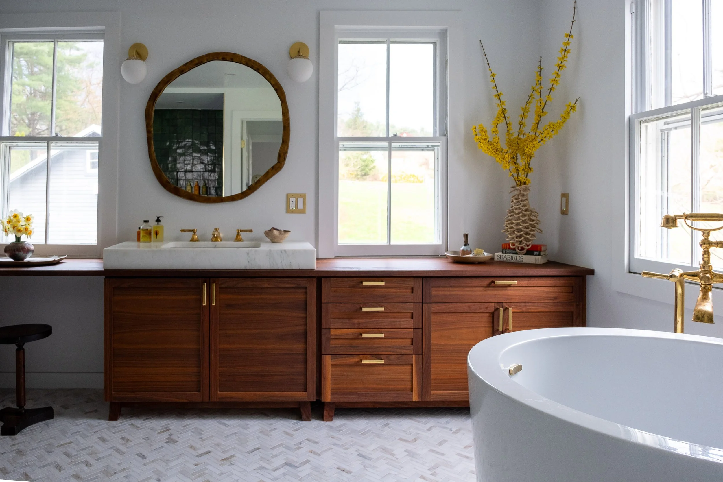 Walnut Vanity | Mombaccus Farmhouse