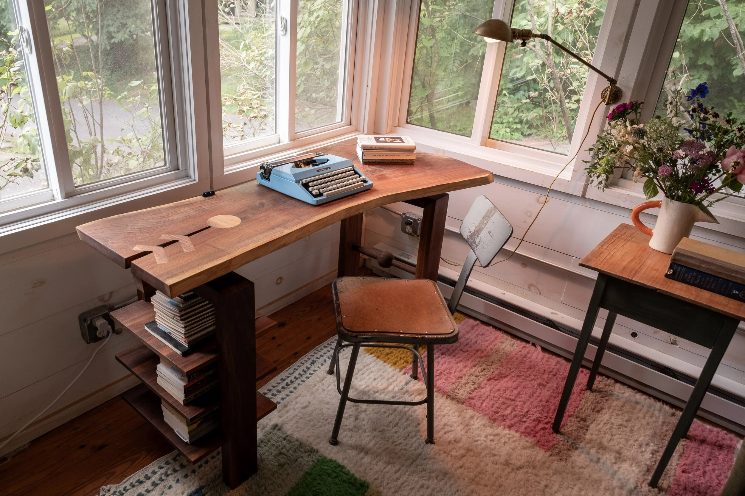 Walnut Slab Desk | Commission