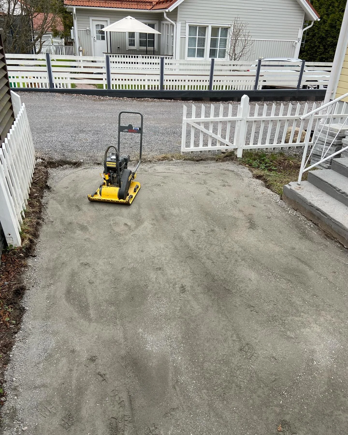 The patio is coming together beautifully for one of our clients &mdash; just look at that fresh view! Tile installation is up next, and it&rsquo;s only getting better from here. If you are planning a similar project, Green Helsinki is here to bring y