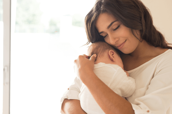 Contact naps in the newborn stage