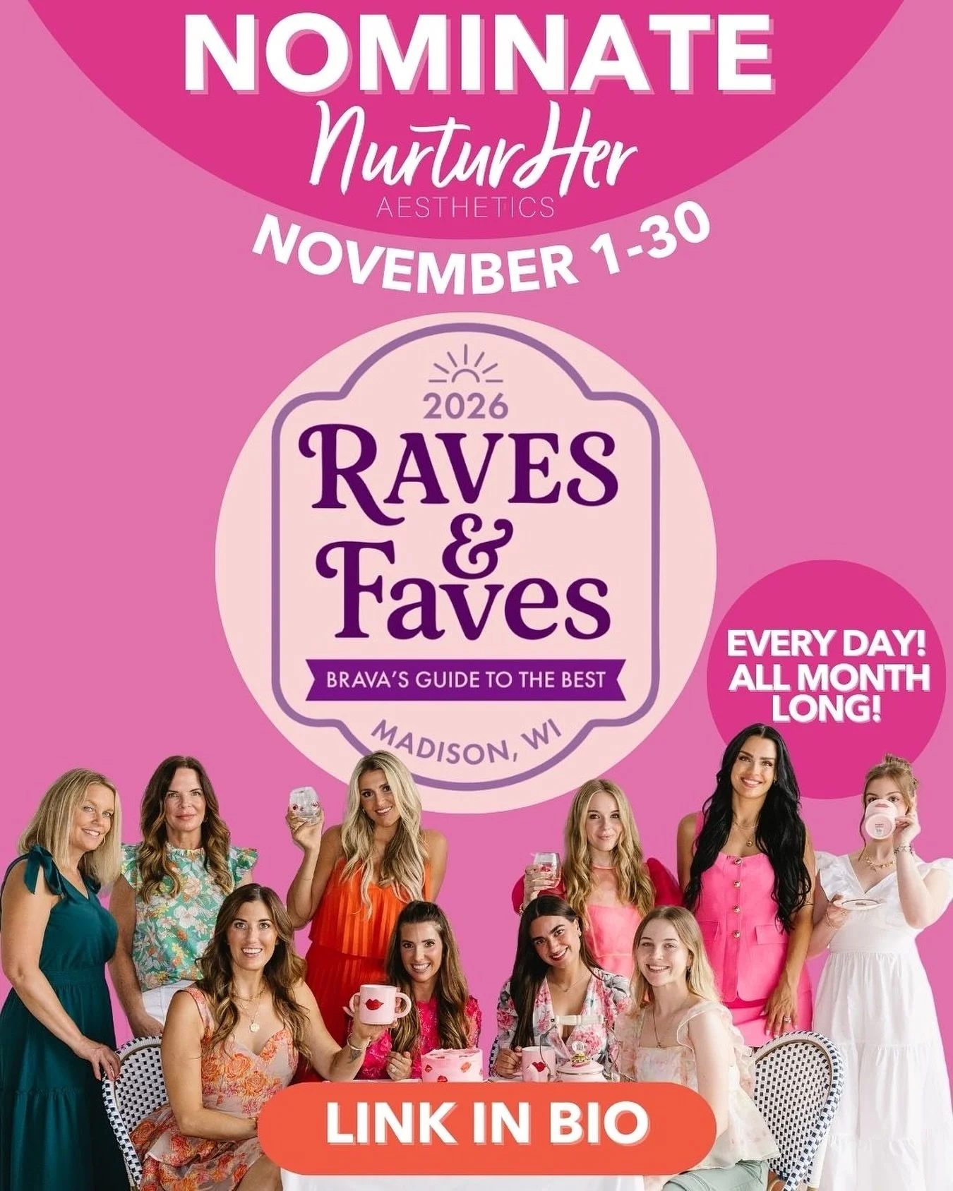 💌 Madison, we&rsquo;ve got something to rave about&hellip;
NurturHer Aesthetics is in the running for BRAVA&rsquo;s 2026 Raves &amp; Faves and we&rsquo;d be so honored to have your nomination! 💖✨

This isn&rsquo;t just another vote&mdash;it&rsquo;s