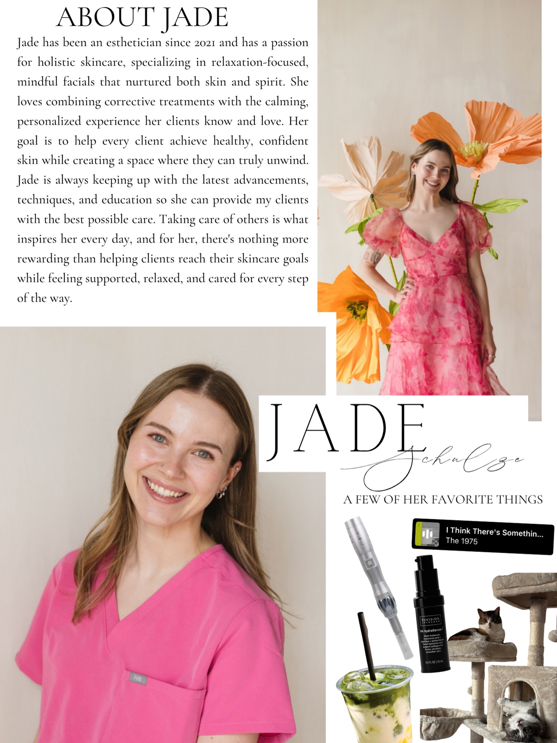 Meet Jade, the hands behind some of your favorite skin days at NurturHer 💗🫧

Jade began her esthetics journey in 2021 with a love for holistic skincare and an approach centered around slowing down, being intentional, and creating a space where clie