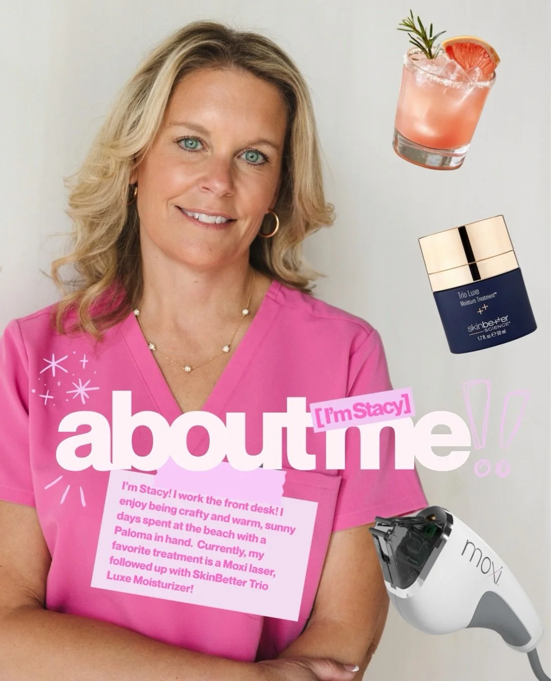 A little introduction to the woman who helps make your NurturHer visits feel like you&rsquo;re right where you belong 💗✨

If you&rsquo;ve visited NurturHer, you may already know Stacy from the front desk! Outside the clinic, you&rsquo;ll find her cr