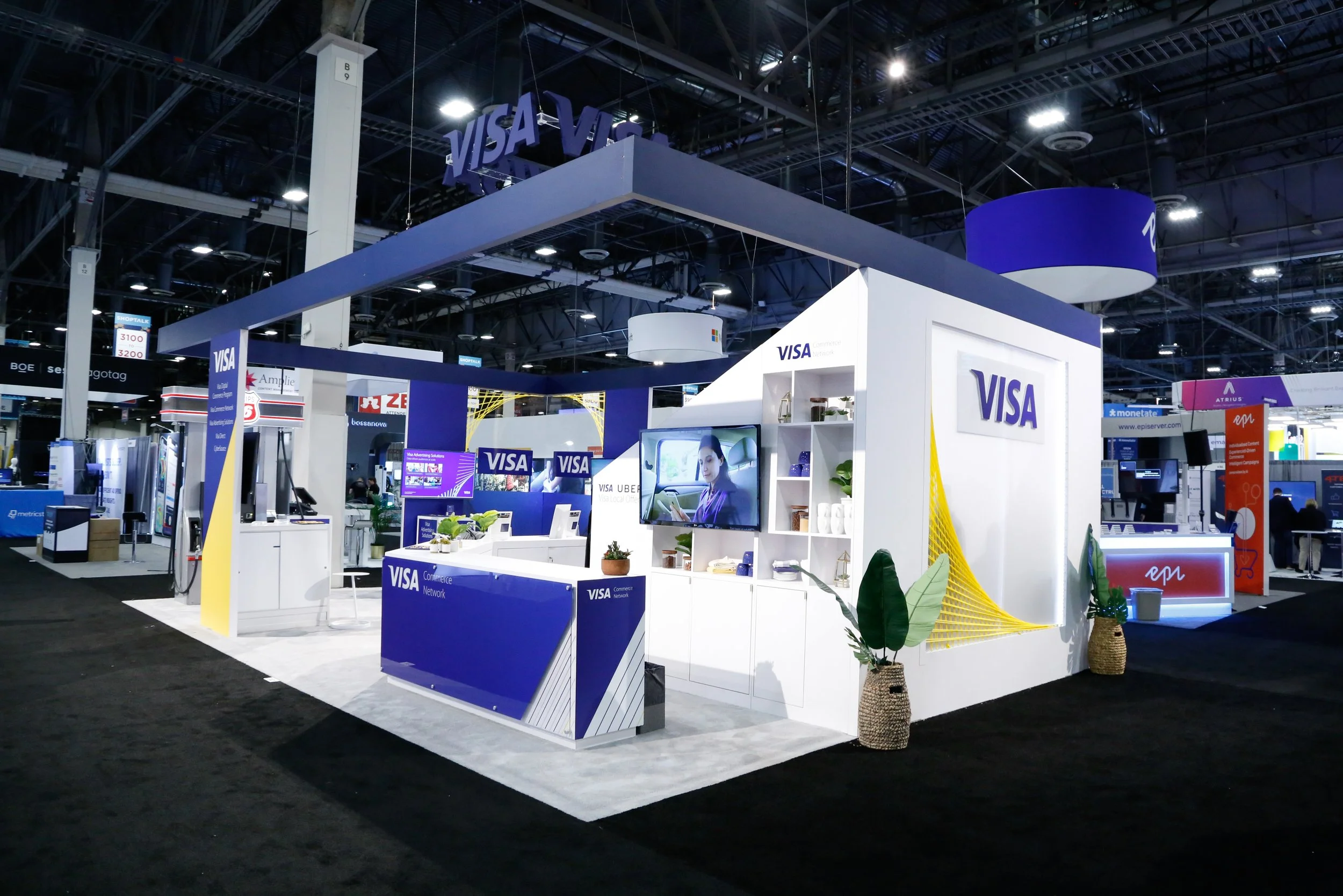 Visa, Inc's Tradeshow Booth at Money 2020 Las Vegas- 2019